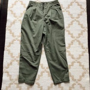 olive green lee casual pants